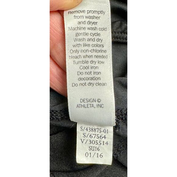 ATHLETA Ready Set Go Mid Rise Activewear Running Shorts, Black, Sz S - Picture 7 of 8